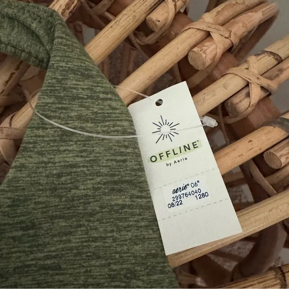 Offline by Aerie Olive Green Sports Bra - New with tags! - Picture 3 of 4